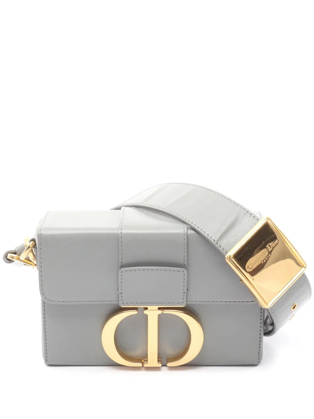 Christian Dior Pre-Owned 2021-2025 Leather 30 Montaigne Box Bag crossbody bag - Blue