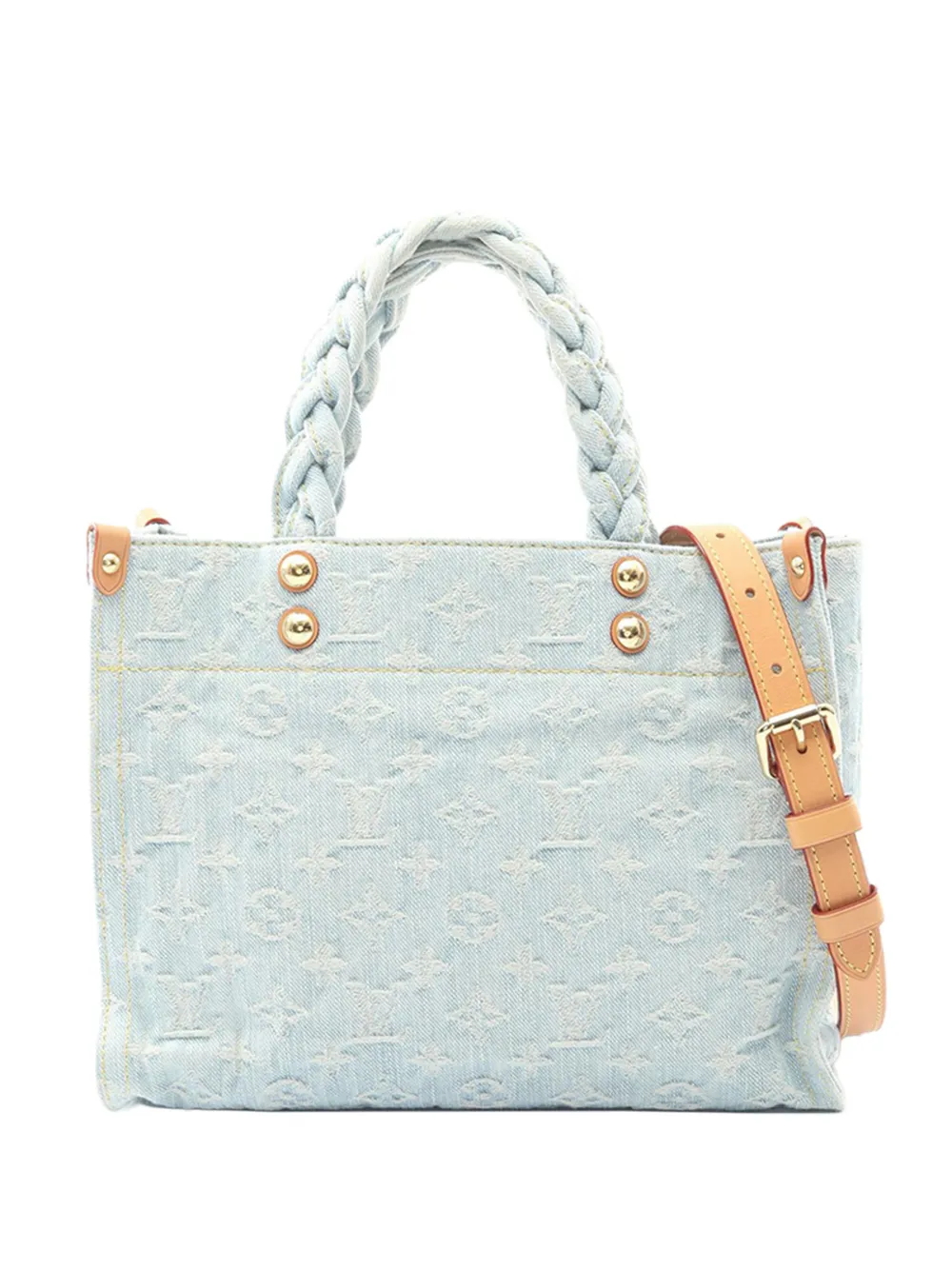Louis Vuitton Pre-Owned 2021-2026 Monogram Denim Let Go satchel - Blu