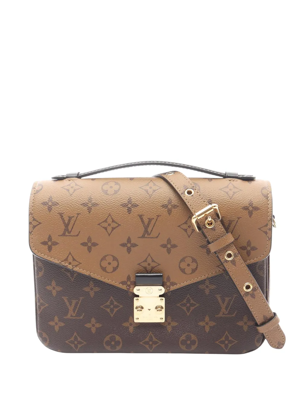 Louis Vuitton Pre-Owned 2021-2026 Monogram Reverse Pochette Metis satchel - Marrone