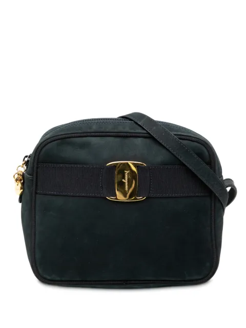 Ferragamo Pre-Owned 2010-2025 Suede Vara Bow crossbody bag