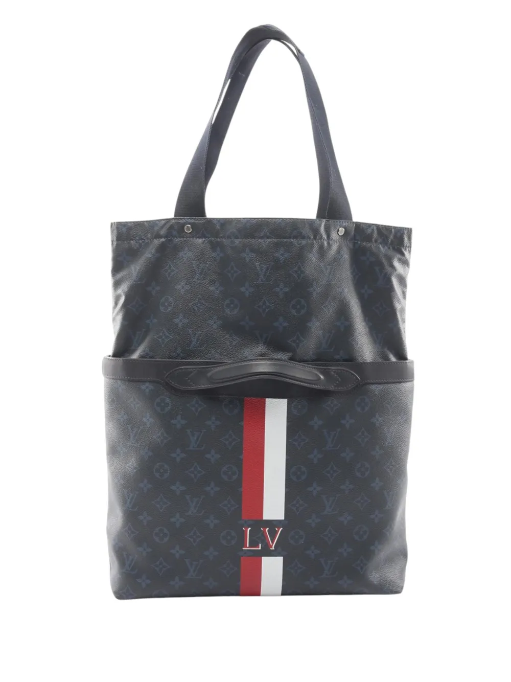 Louis Vuitton Pre-Owned 2015 Monogram Cobalt Stripe Ultralight Bag travel bag - Blu