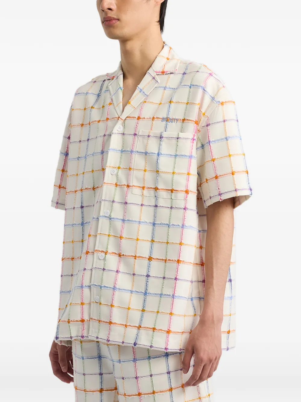 Off Duty Kid geruit overhemd Beige