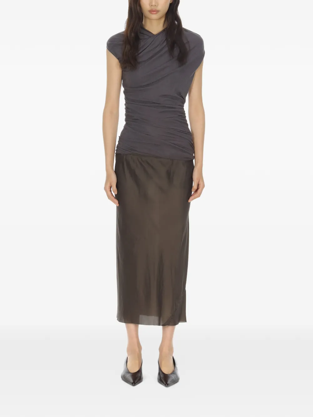 Shoulder-Wrap Thread Top