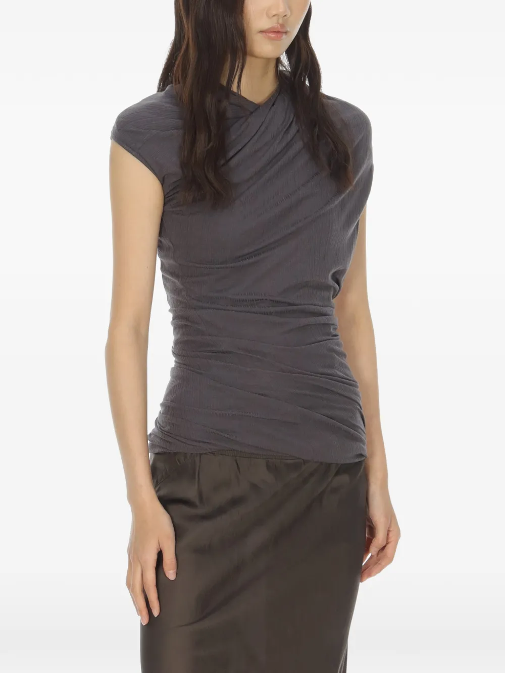 Shoulder-Wrap Thread Top