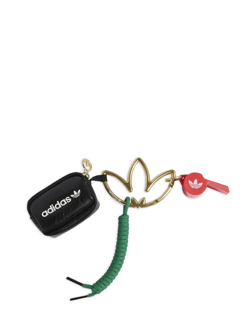 adidas logo-detail keyring - Nero