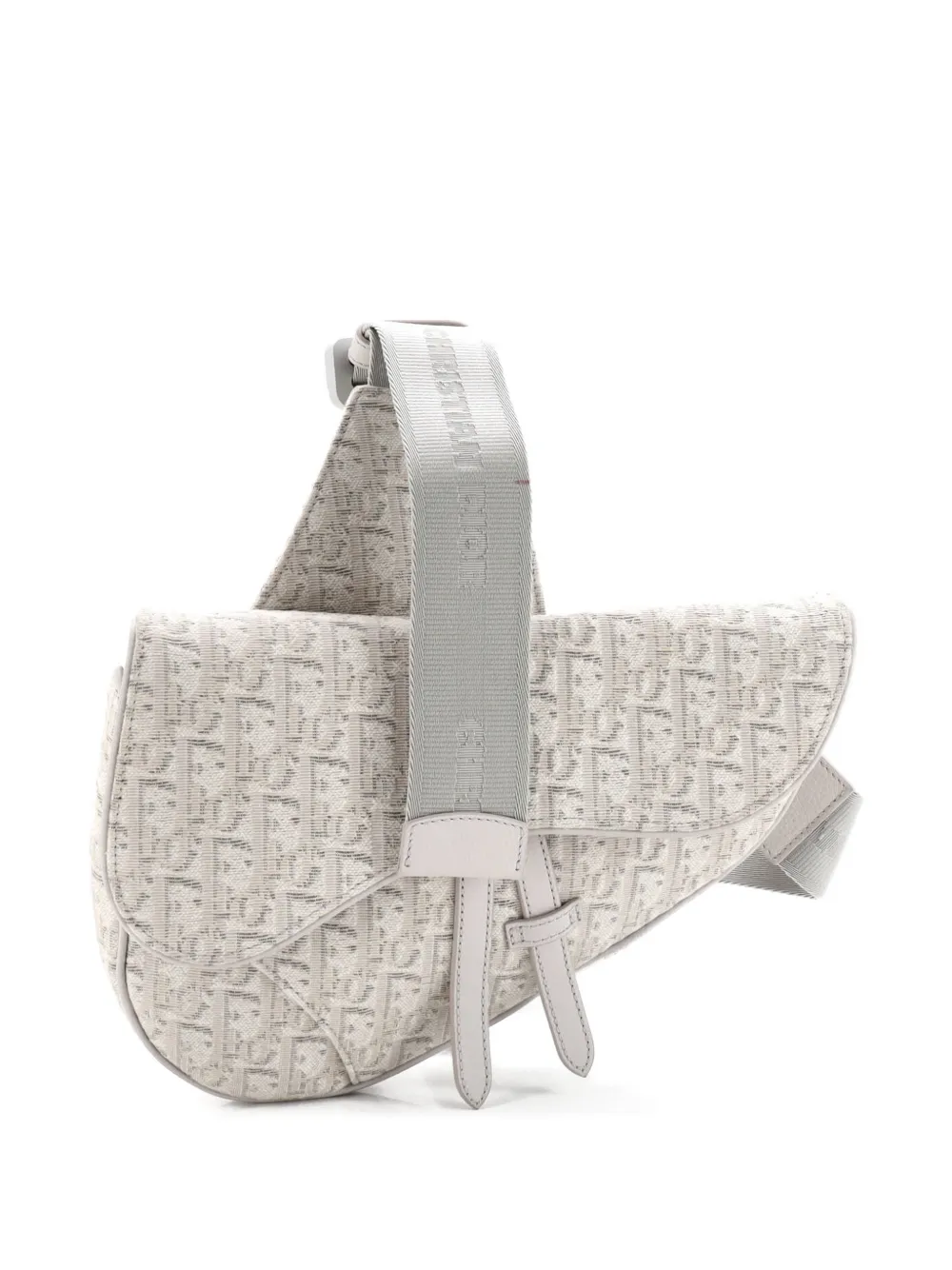 Christian Dior Pre-Owned Borsa a tracolla Saddle Oblique Canvas - Toni neutri