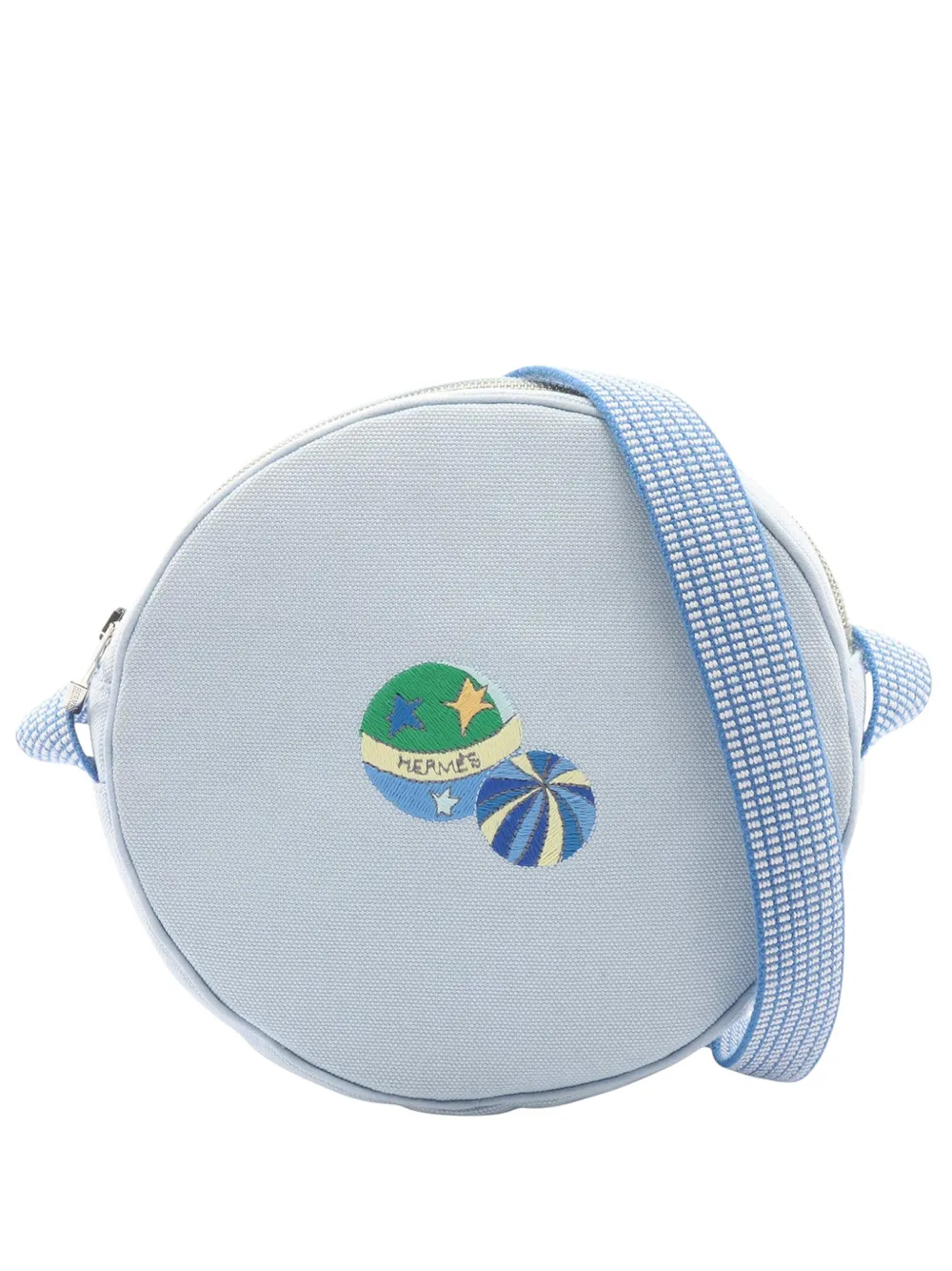 Hermès Pre-Owned 2021-2025 Canvas Circus Baby Bag crossbody bag - Blu