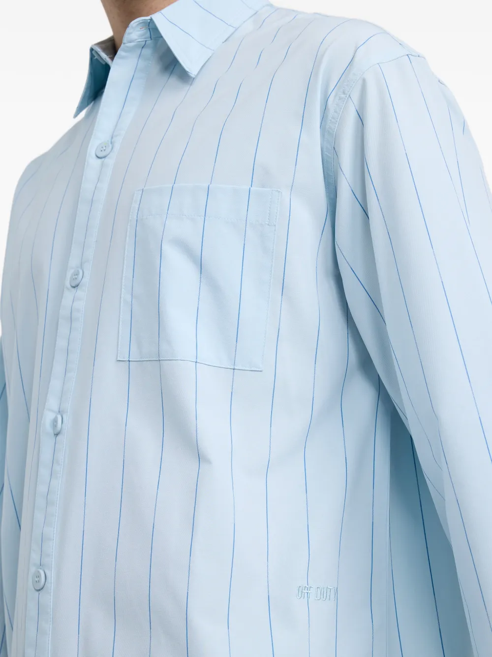 Off Duty Reggie gestreept pochet Blauw