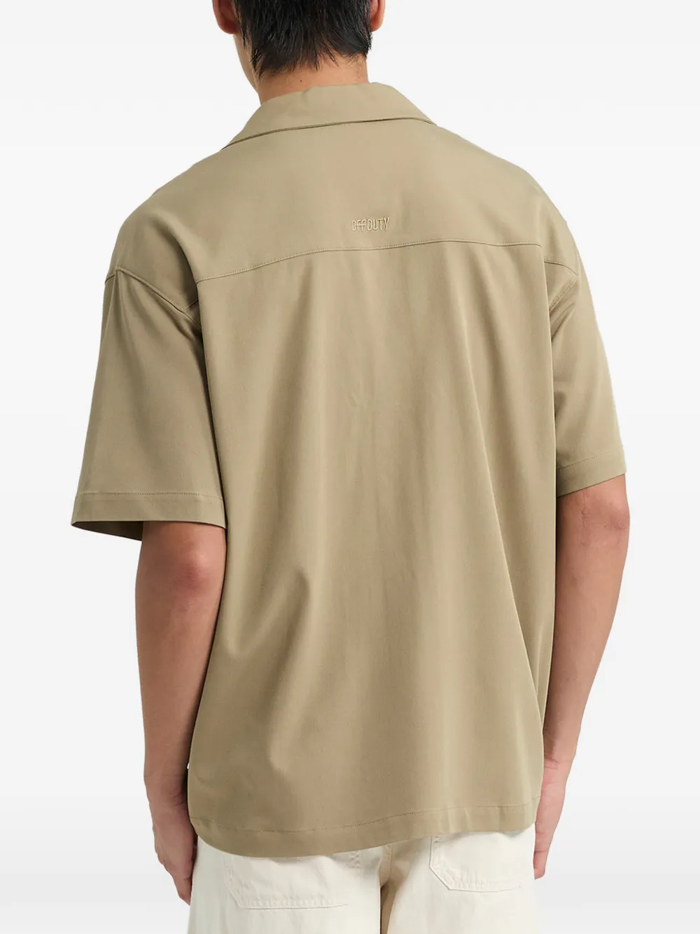 Off Duty Tone overhemd met zak Beige