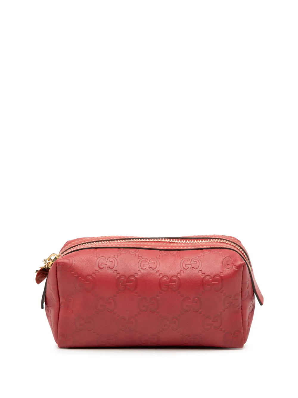 Gucci Pre-Owned 2000-2015 Guccissima pouch - Rosso