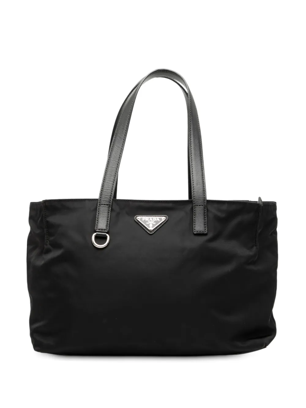 Prada Pre-Owned 2013-2025 Saffiano Trimmed Tessuto tote bag - Nero