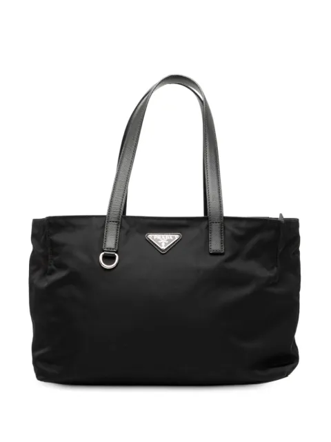 Prada Pre-Owned 2013-2025 Saffiano Trimmed Tessuto tote bag