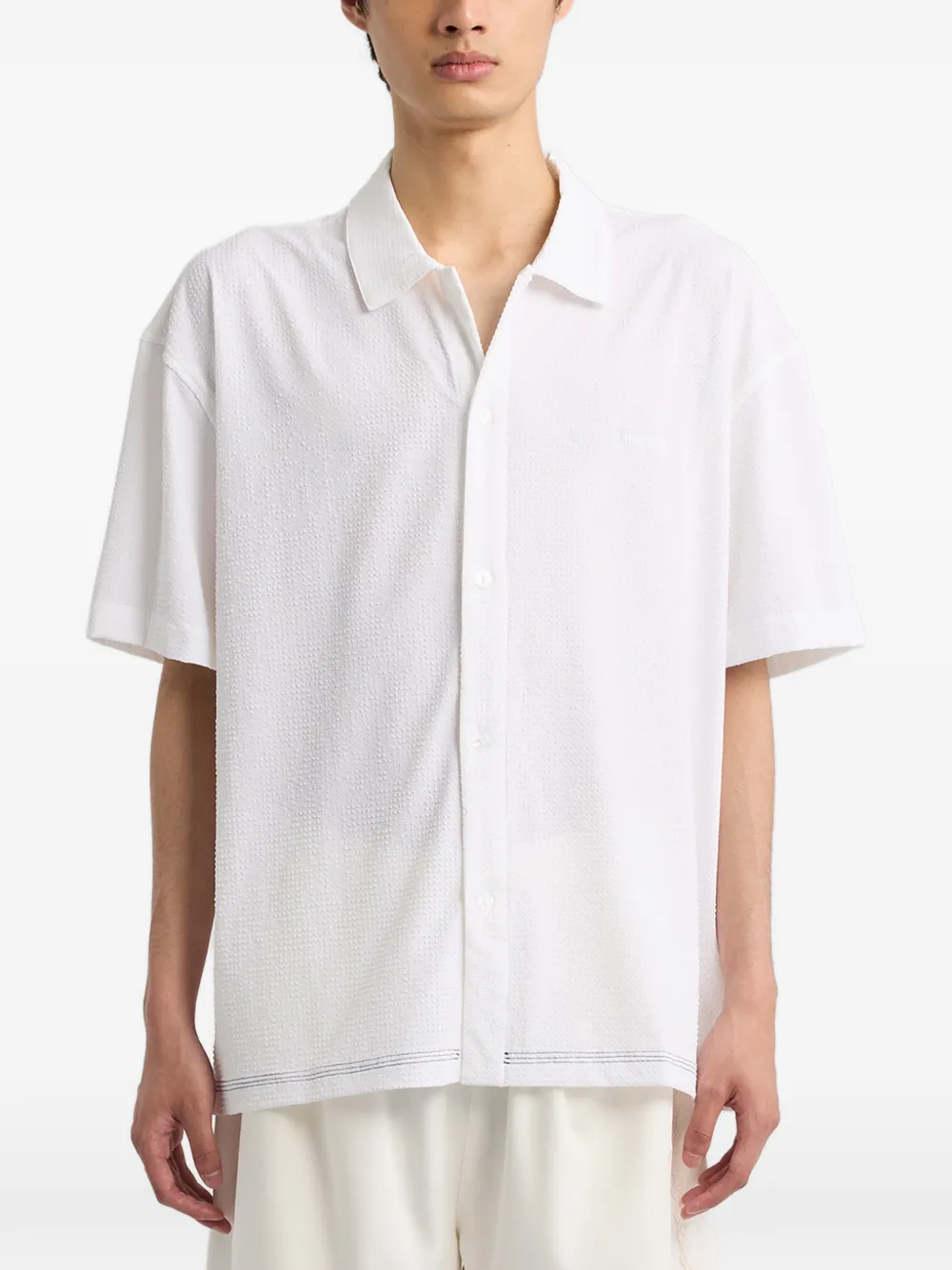 Off Duty Flatts Buttoned Shirt In White