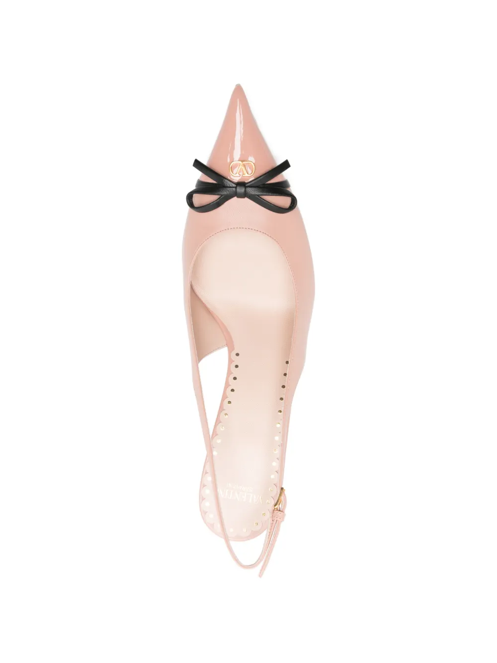 Valentino Garavani bow slingback pumps Roze