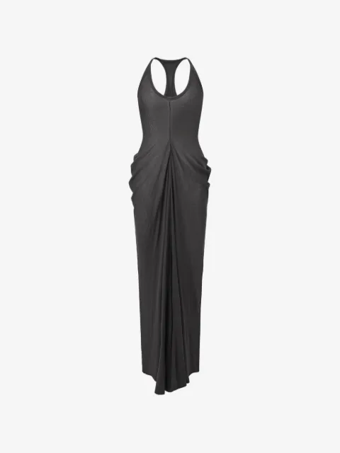 OUDE WAAG V-neck draped vest maxi dress