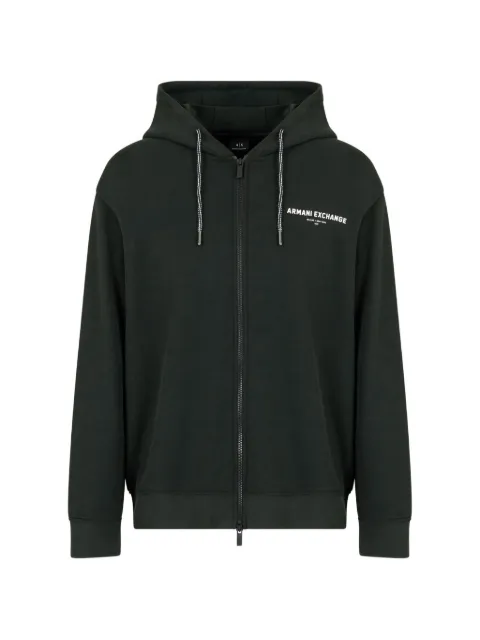 Armani Exchange drawstring logo hoodie