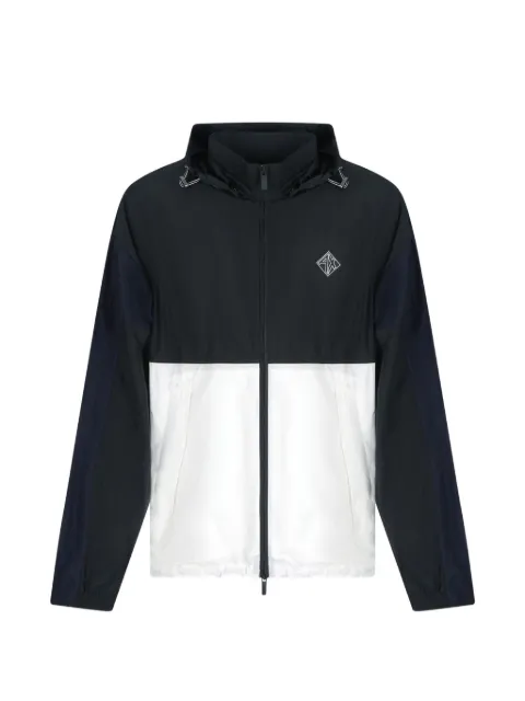 Armani Exchange colour-block hooded jacket