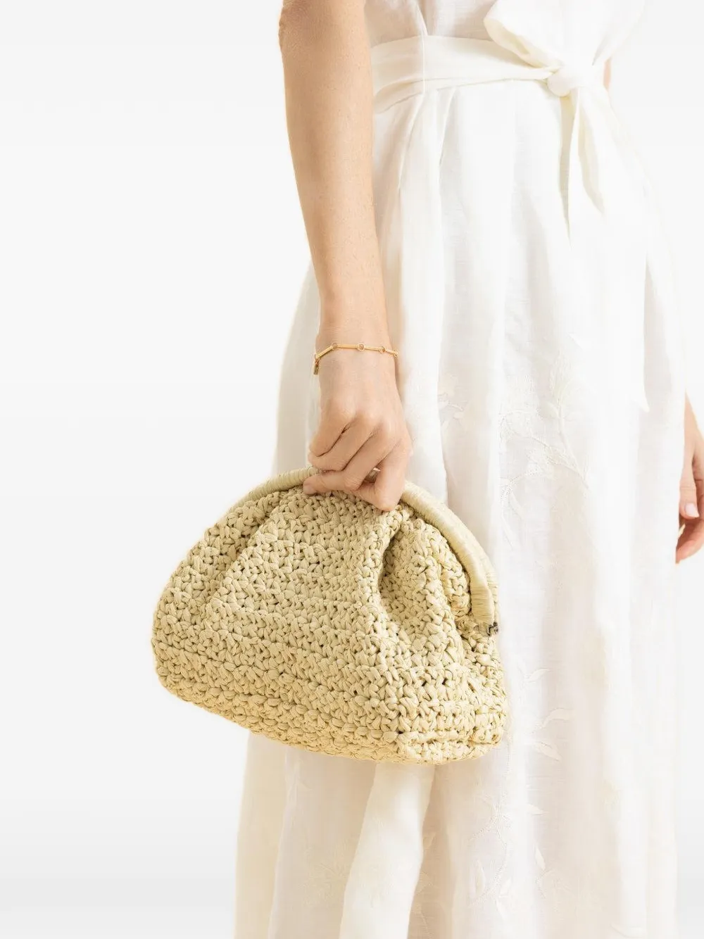  Eleventy Raffia Clutch - Neutrals 