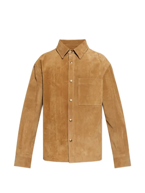Alexander McQueen button leather shirt
