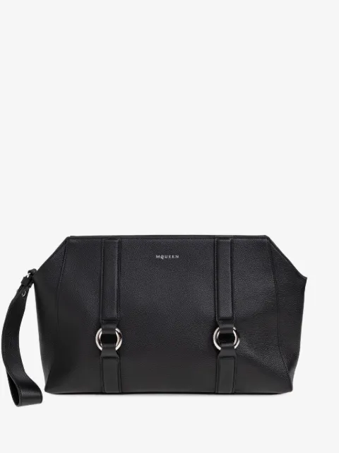 Alexander McQueen ring-detail clutch bag