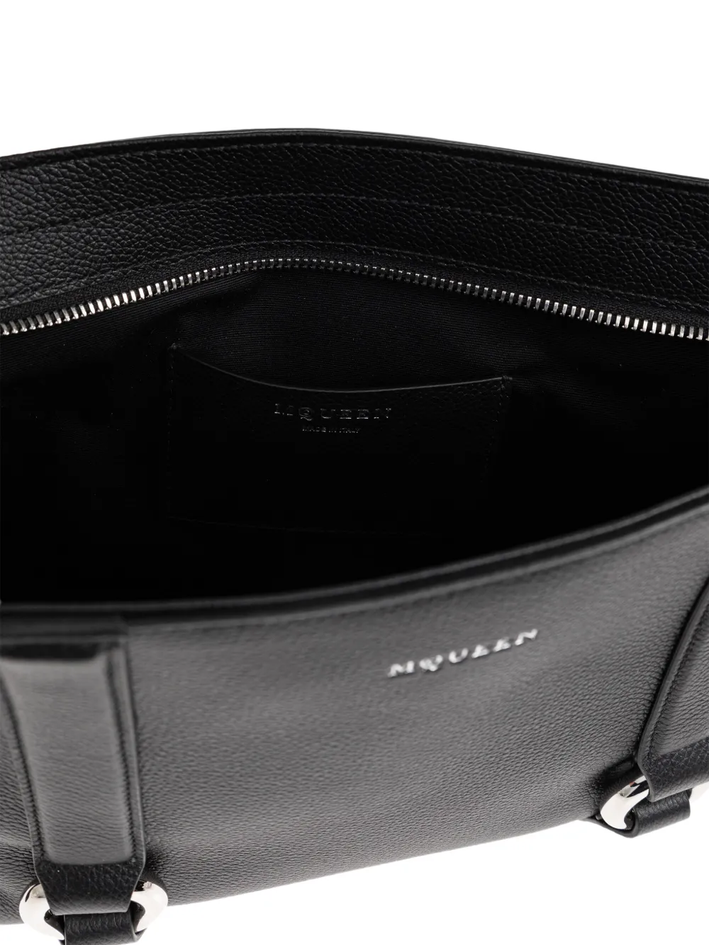 ring-detail clutch bag
