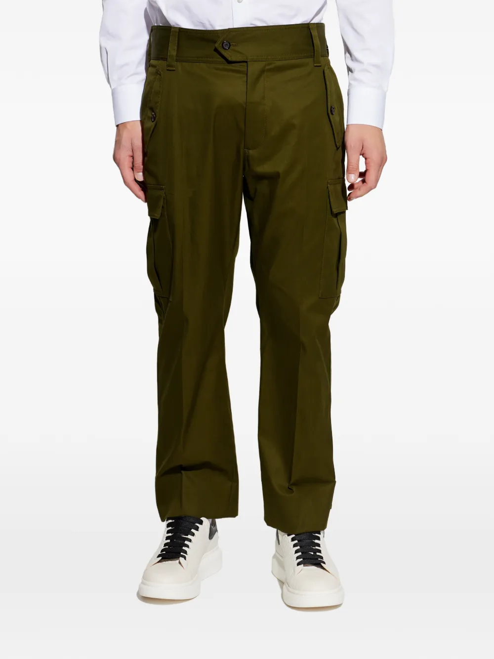 Alexander McQueen Cargo broek Groen