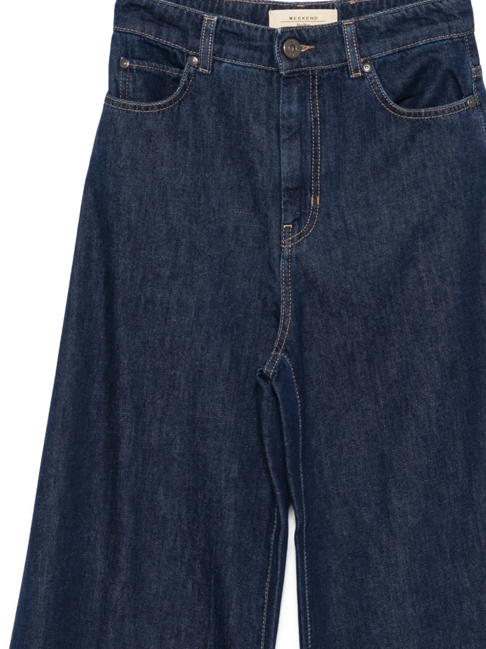 Five-Pockets Wide-Leg Jeans