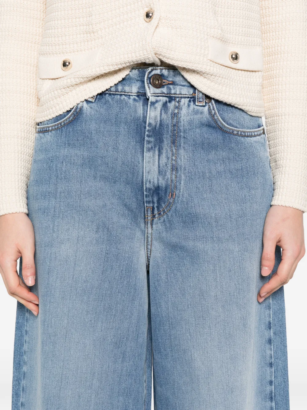 Weekend Max Mara Elastische jeans met vijf zakken Blauw