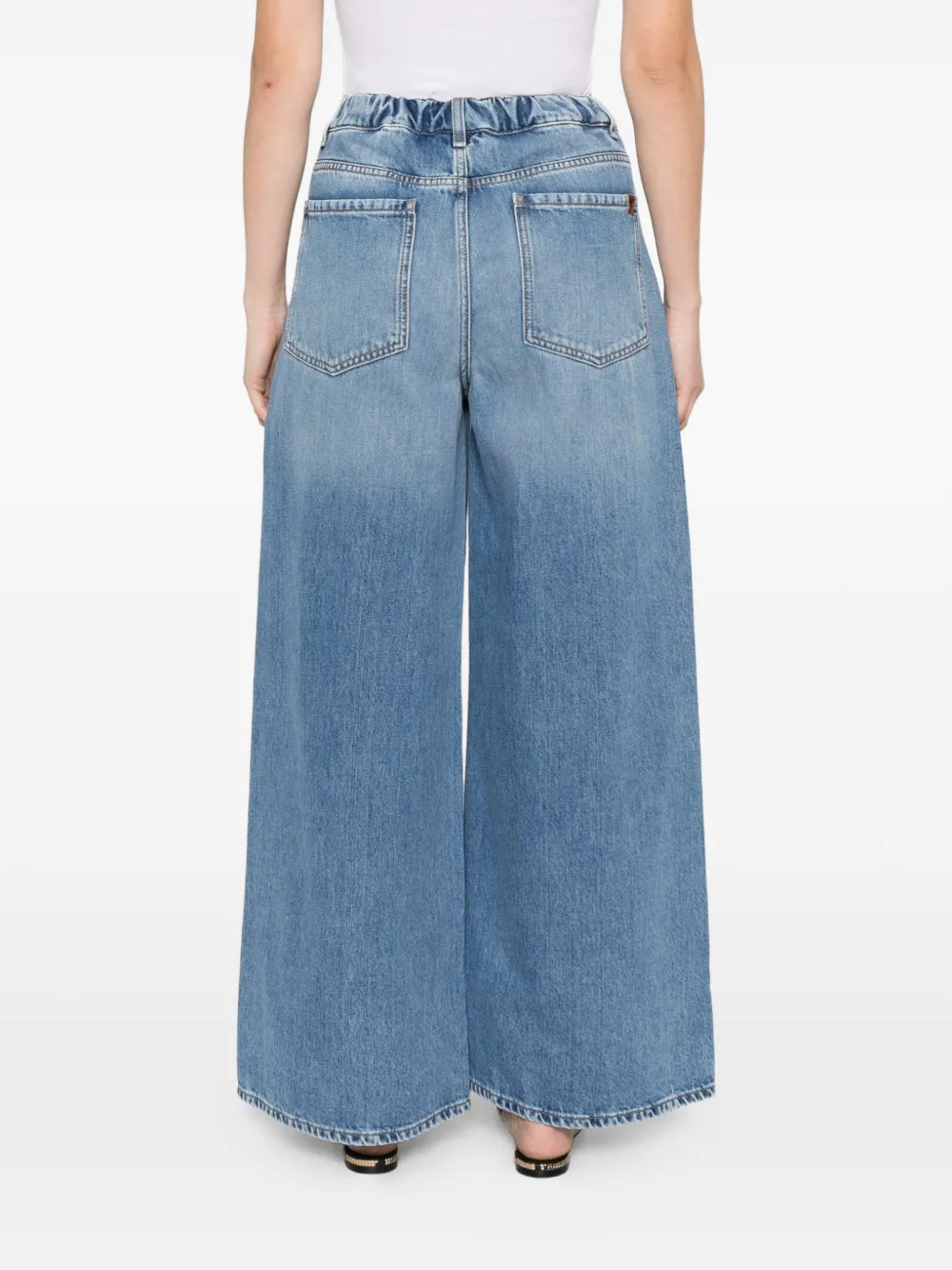 Weekend Max Mara Elastische jeans met vijf zakken Blauw
