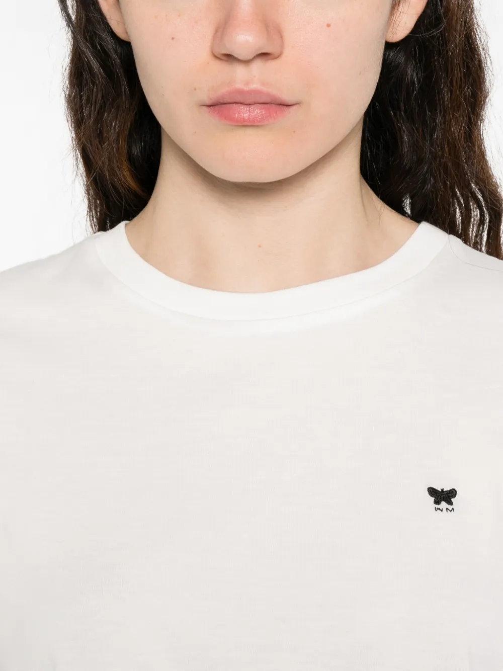 Weekend Max Mara T-shirt met logodetail Wit