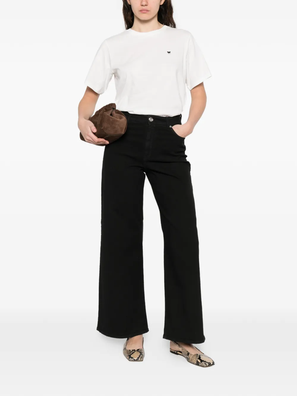  Weekend Max Mara Logo-detail T-shirt - White 