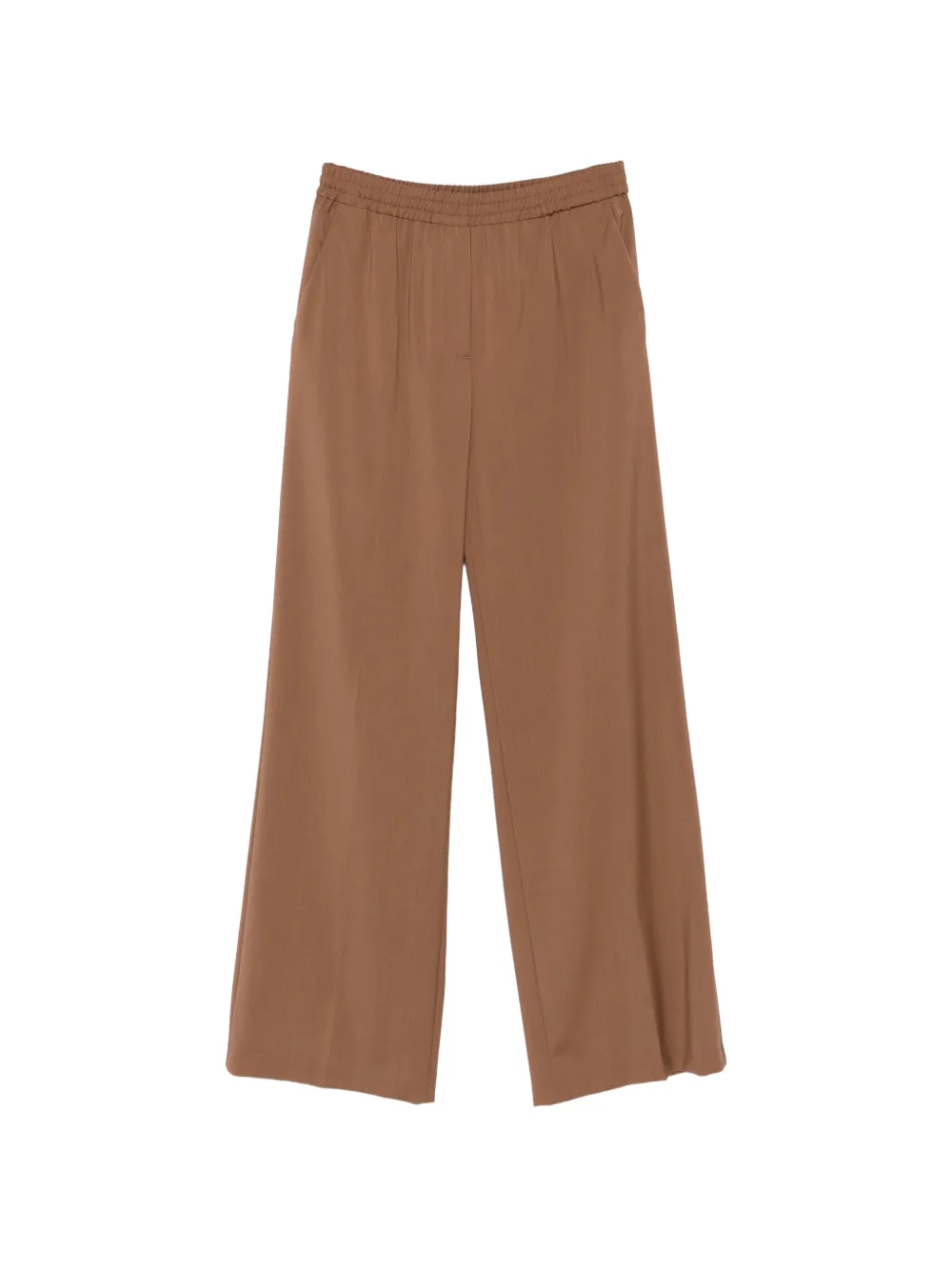 Weekend Max Mara elasticated wide-leg trousers - Marrone
