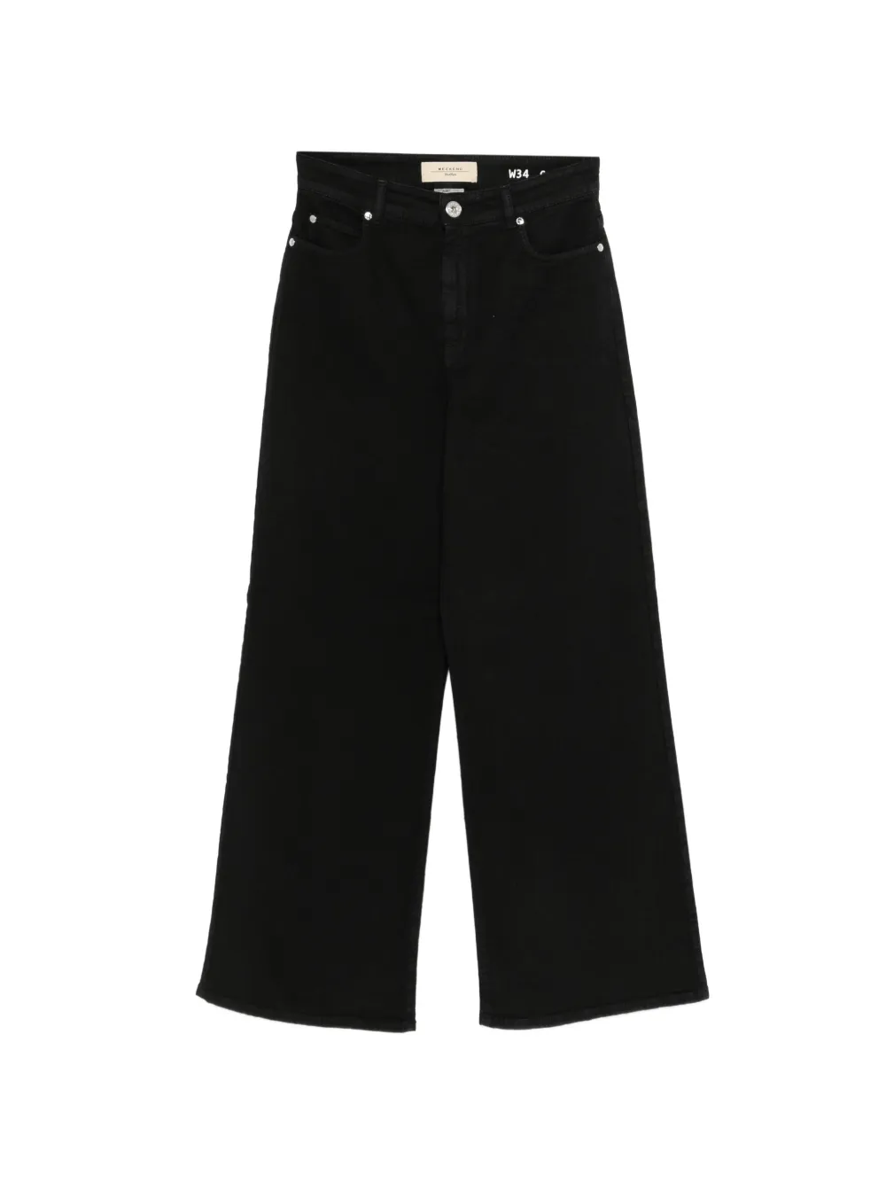 Weekend Max Mara wide-leg five-pockets trousers - Nero