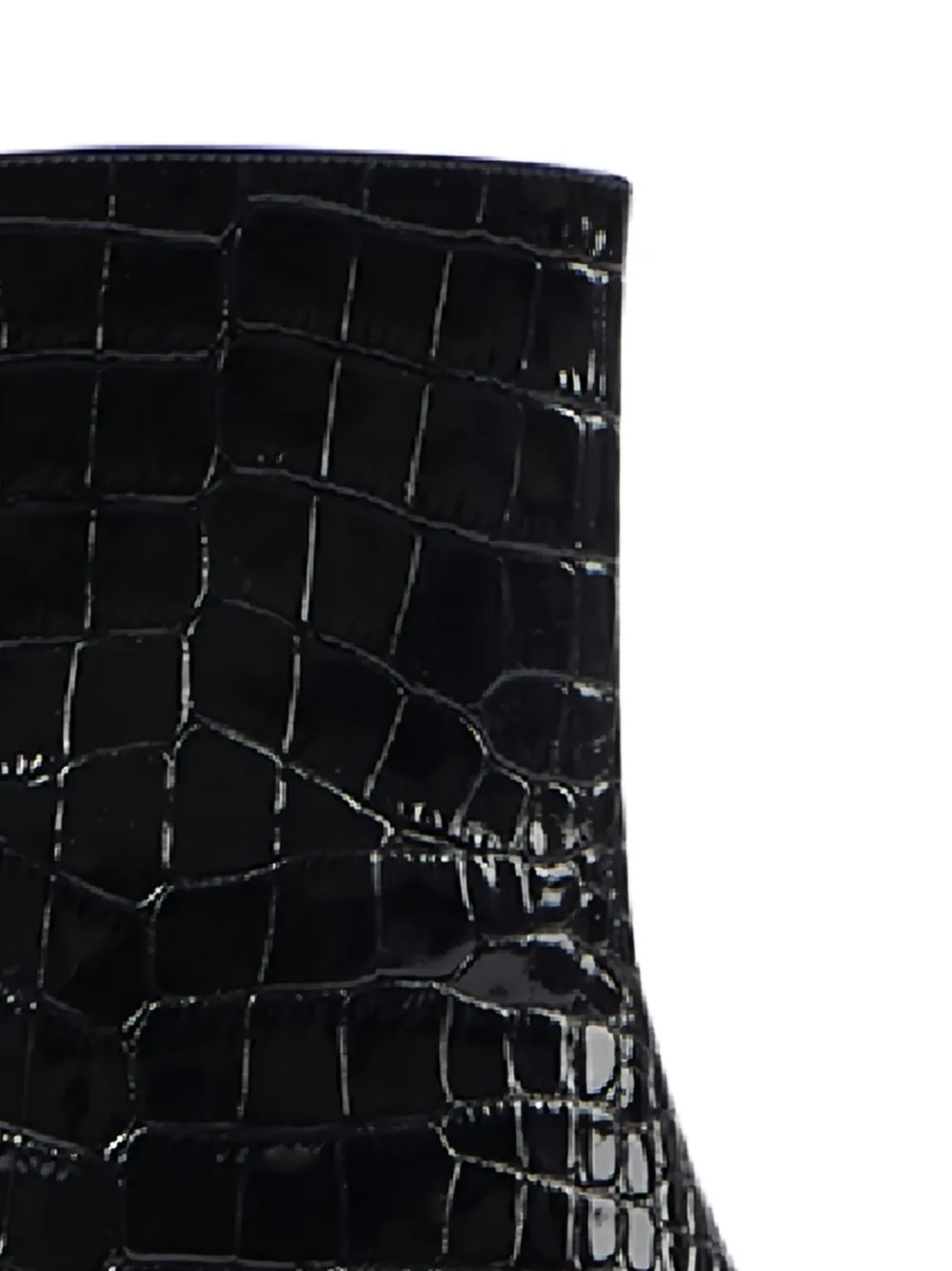 Paris Texas Laarzen met krokodillen-reliëf Zwart