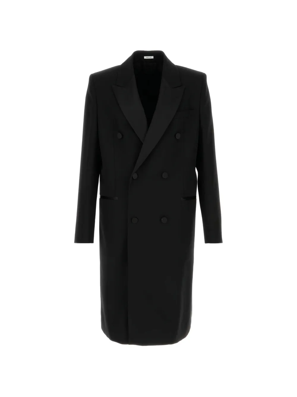 Alexander McQueen wool double-breasted coat – Black