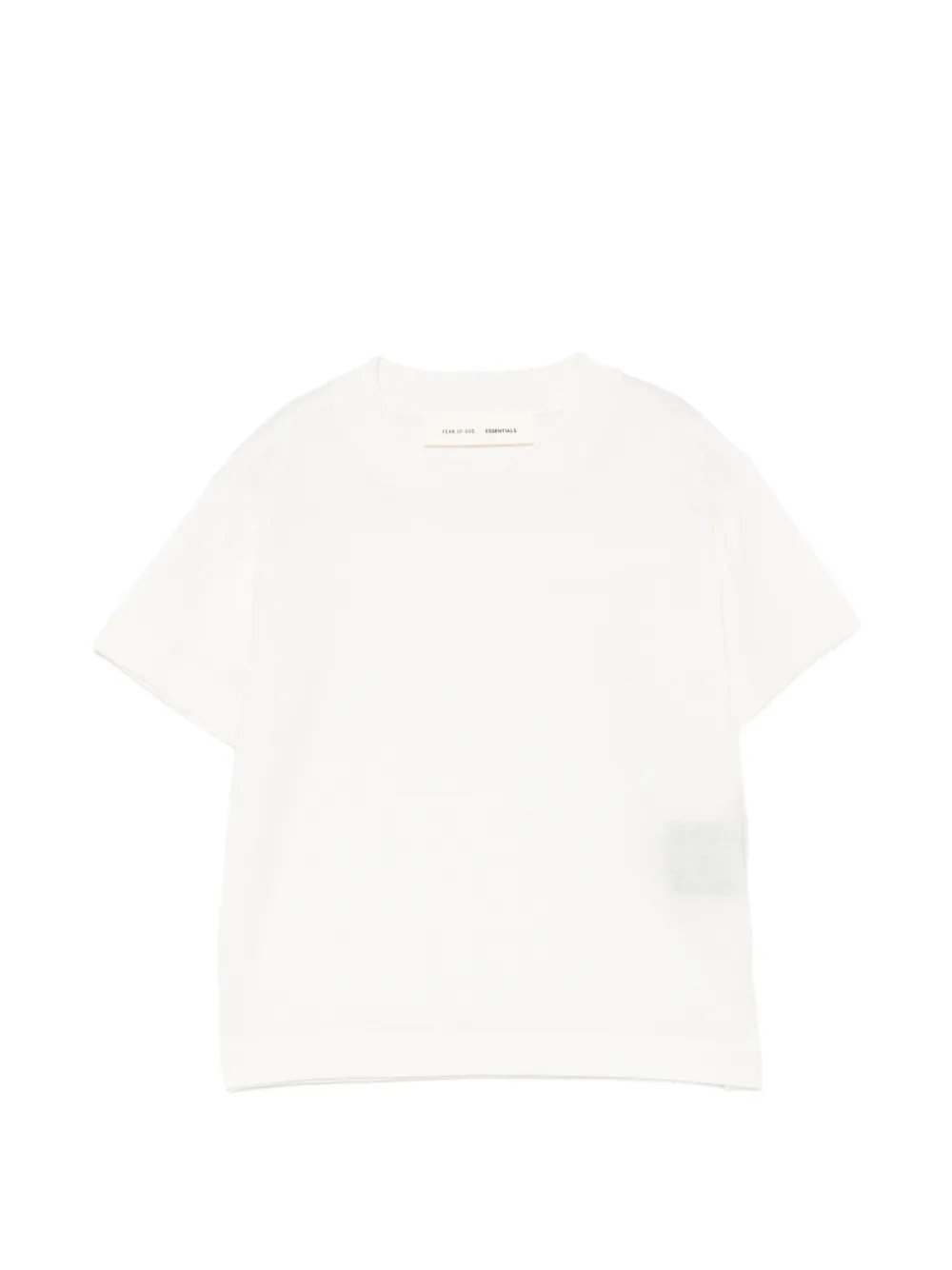 FEAR OF GOD ESSENTIALS KIDS logo-embroidered T-shirt - Toni neutri