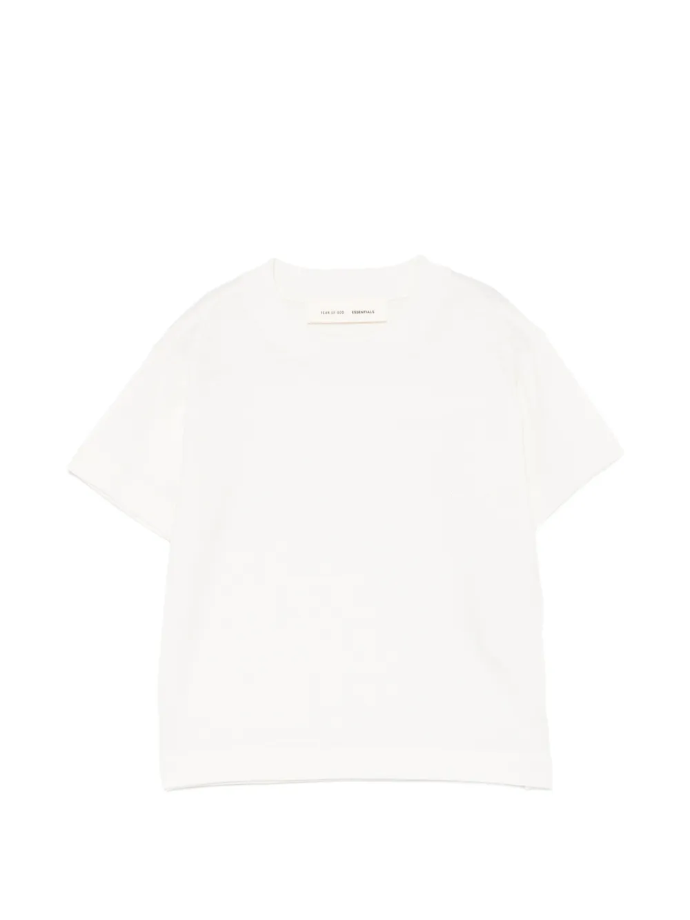 FEAR OF GOD ESSENTIALS KIDS logo-embroidered T-shirt - Toni neutri