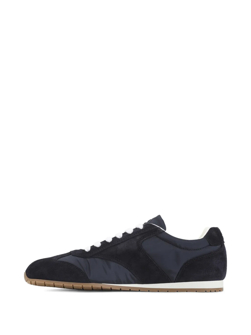 Prada suede-panelled sneakers Blauw