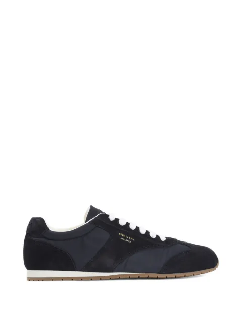 Prada suede-panelled sneakers