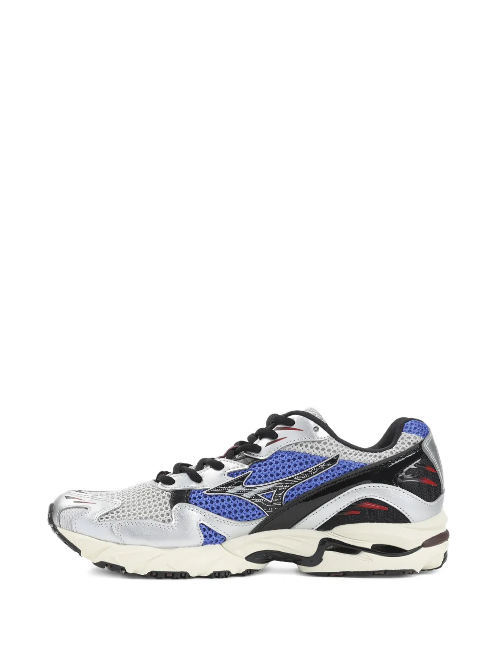 Mizuno Wave Rider 10 sneakers met mesh Zilver