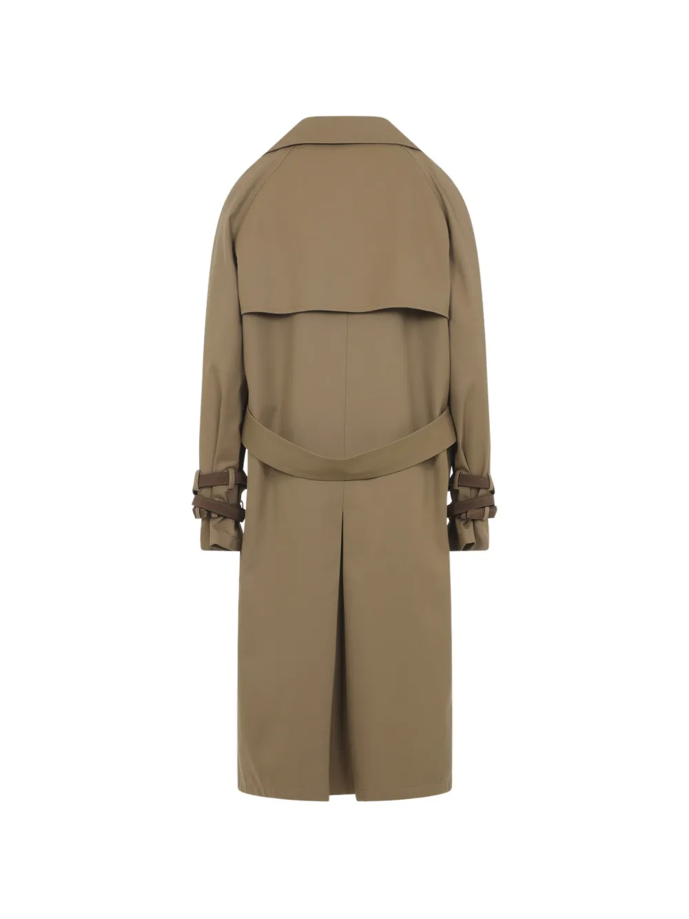  Moschino Belt Buckled Coat - Brown 