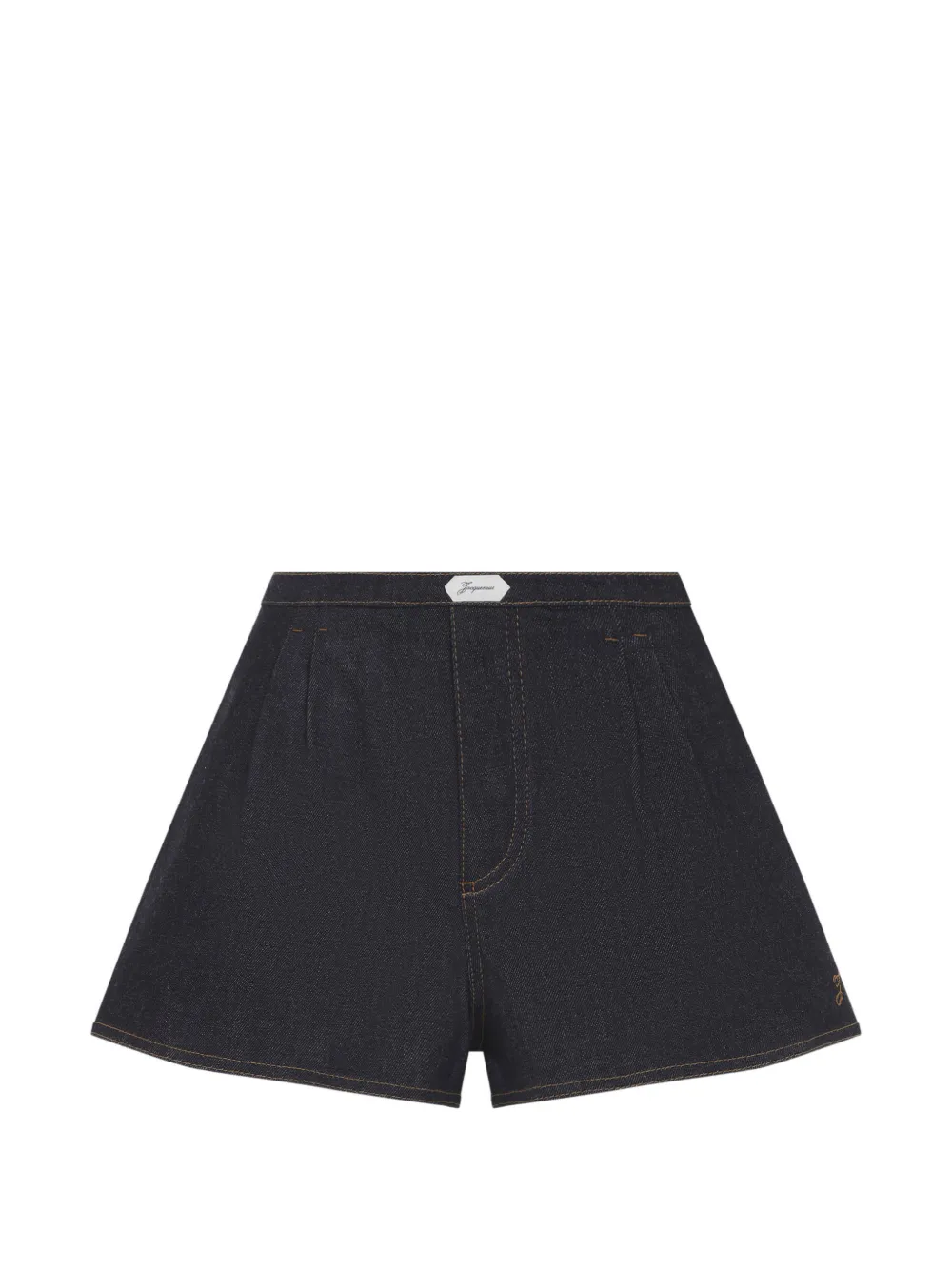 Jacquemus pleated cotton shorts - Blu