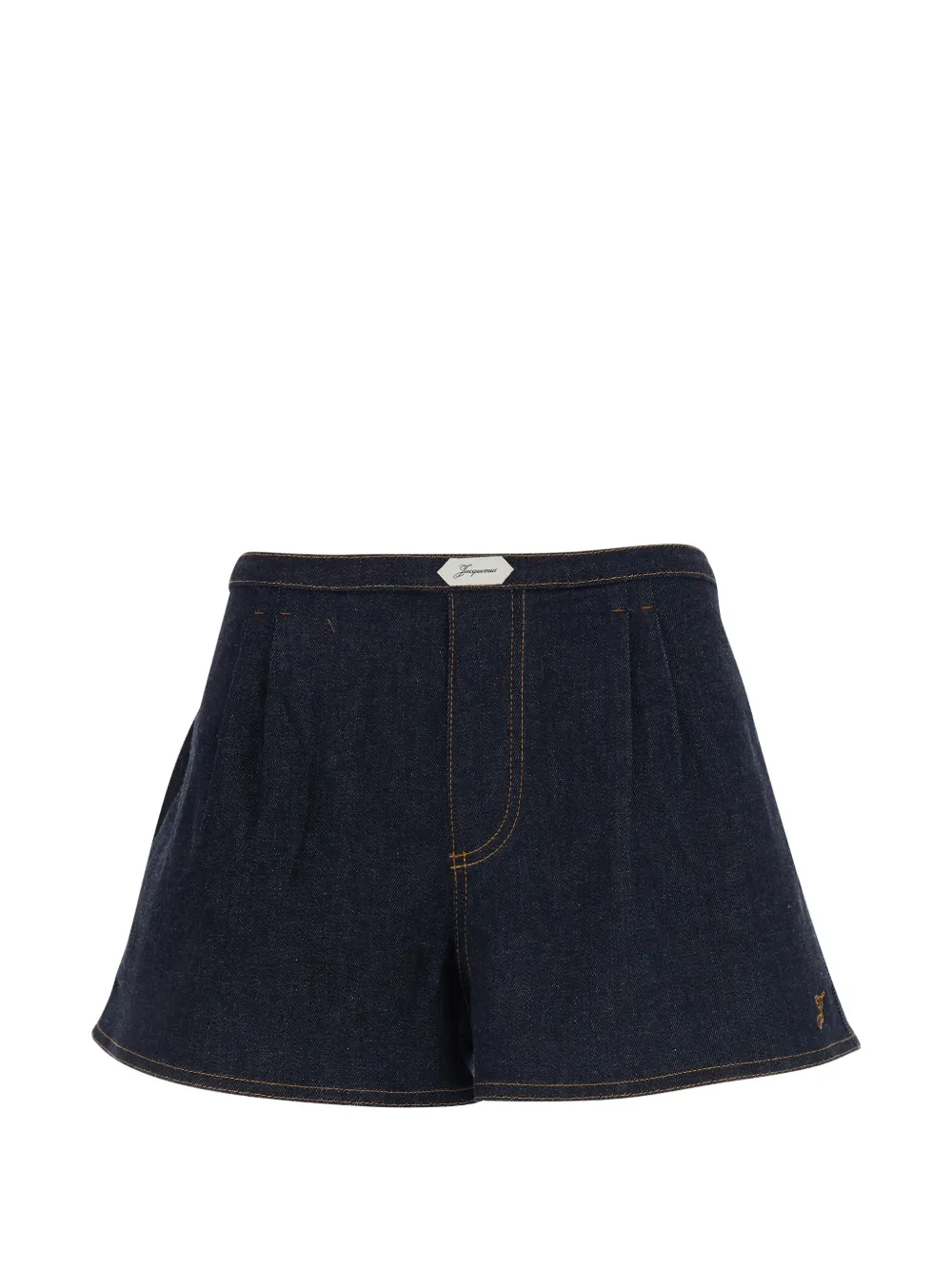 Jacquemus pleated cotton shorts - Blue