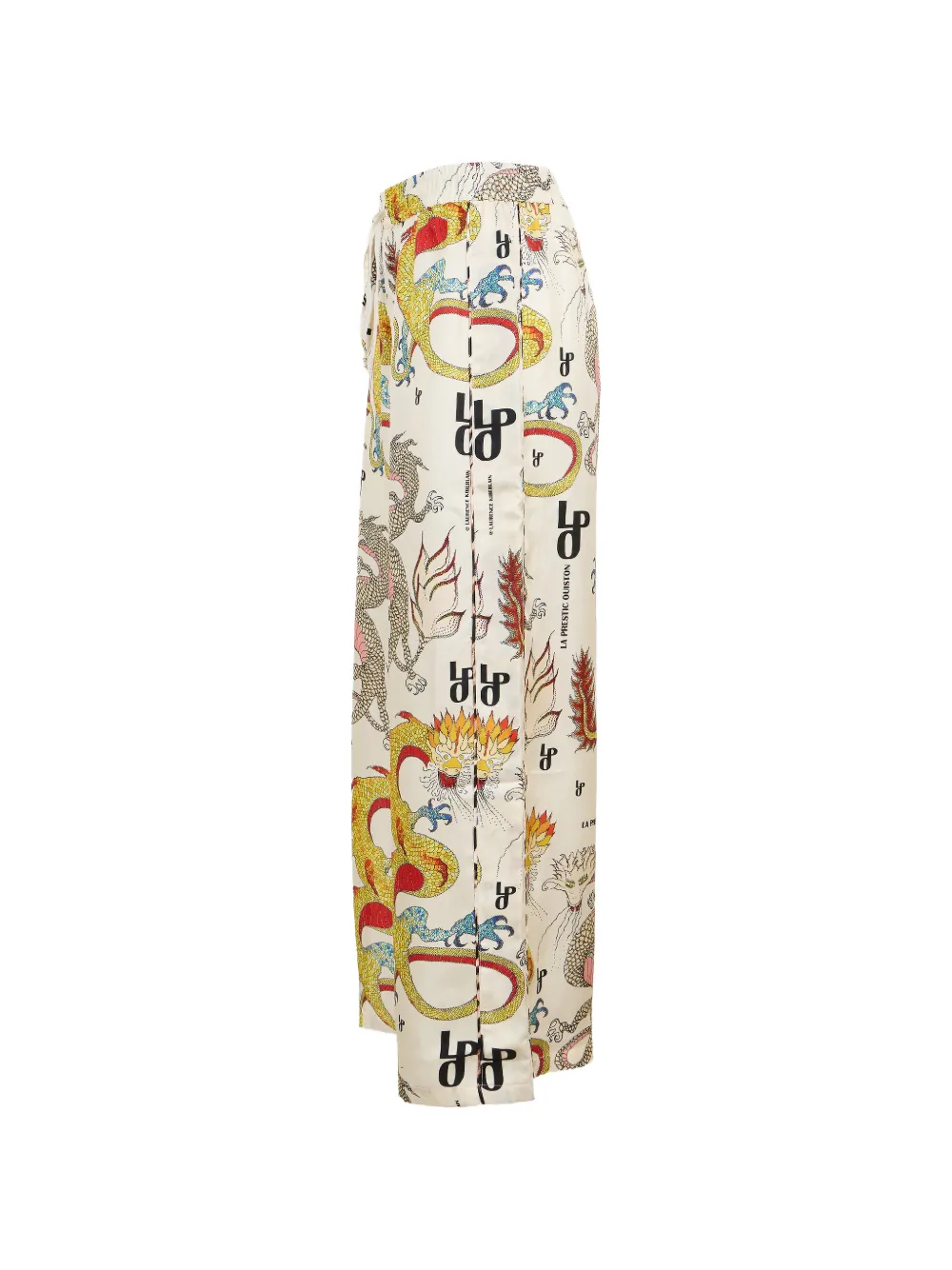 La Prestic Ouiston Giudecca broek met print Beige