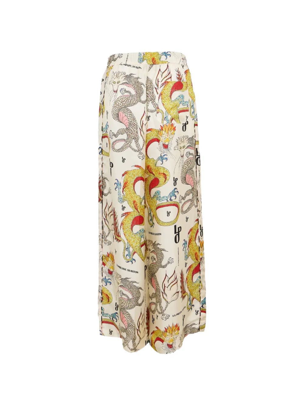 La Prestic Ouiston Giudecca broek met print Beige