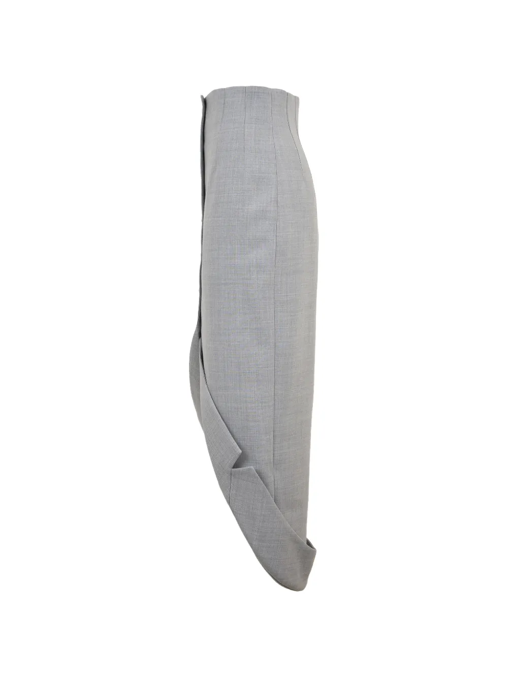  A.w.a.k.e. Mode Button Tailored Skirt - Grey 