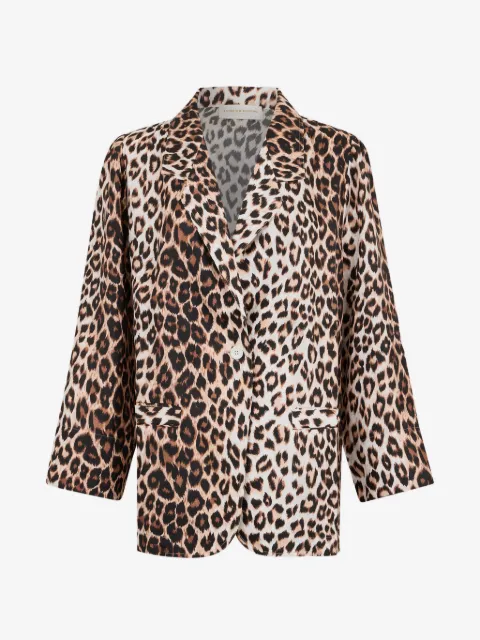 La Prestic Ouiston panther-print blazer
