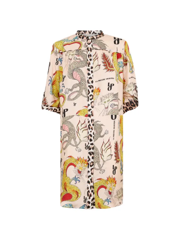 dragon print dress shirt Dragon All-Over Print Men's Shirt | Multiple color choices