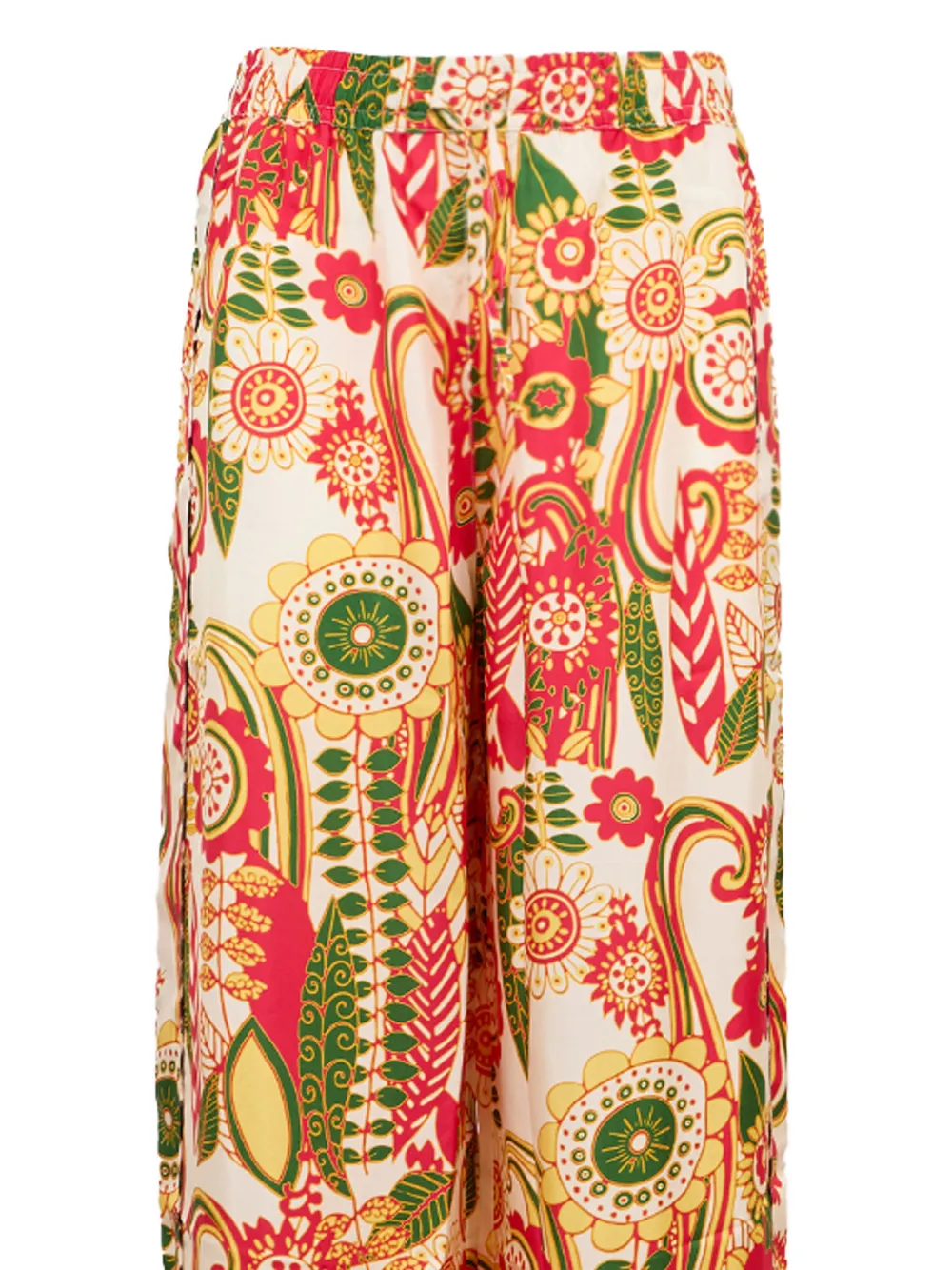 La Prestic Ouiston Giudecca broek met bloemenprint Roze