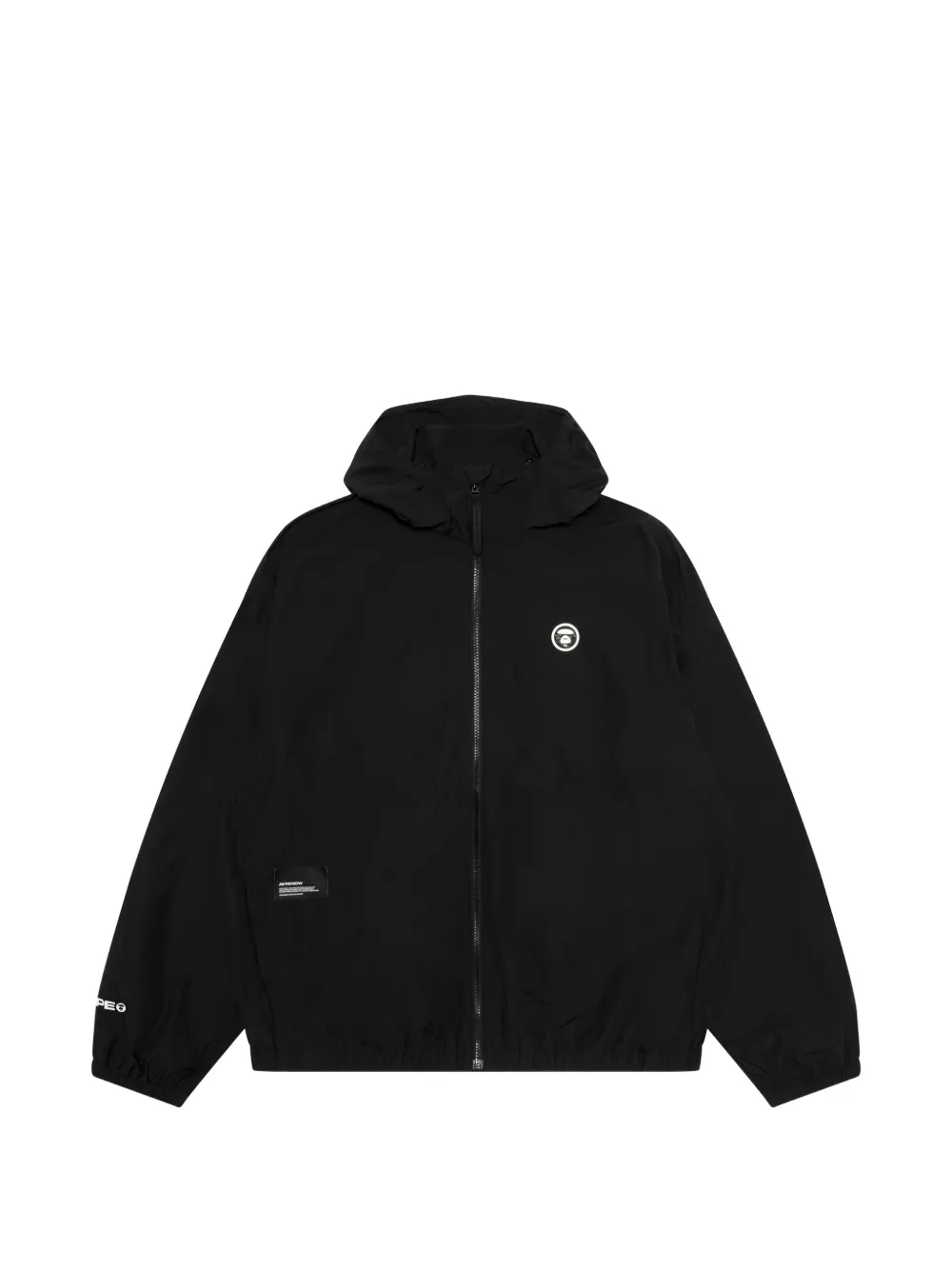 AAPE BY *A BATHING APE® Giacca con cappuccio e logo - Nero